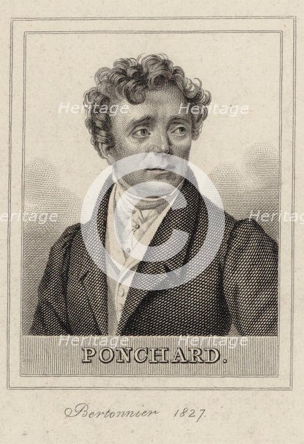 Portrait of the opera singer Louis Antoine Eléonore Ponchard (1787-1866) , 1827. Creator: Bertonnier, Pierre-François (1791-1858).