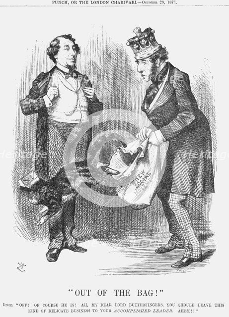 Out of the Bag!, 1871. Artist: Joseph Swain