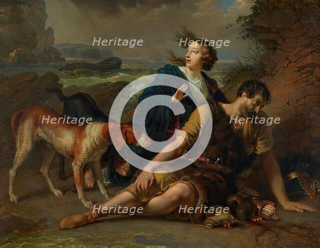 Arindal and Daura, 1854-1855. Creator: Johann Peter Krafft.