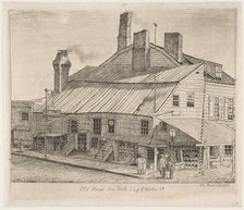 Old House, Corner of Peck Slip and Water Street (from Scenes of Old New York), 1870. Creator: Henry Farrer.