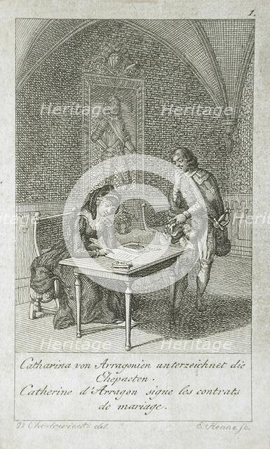 Illustration for the 'History of Henry VIII', 1797. Creator: Eberhard Siegfried Henne.