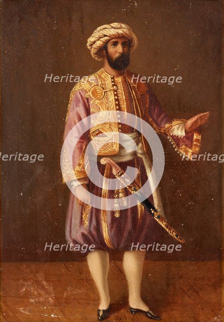 Portrait of the King Charles XV of Sweden in Turkish Dress, Mid of the 19th cen.. Artist: Anonymous  