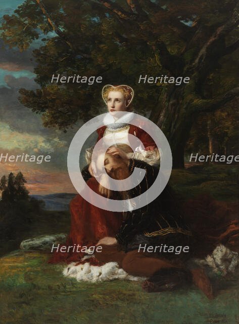 Erik XIV and Karin Mansdotter, 1864. Creator: Erik Johan Lofgren.