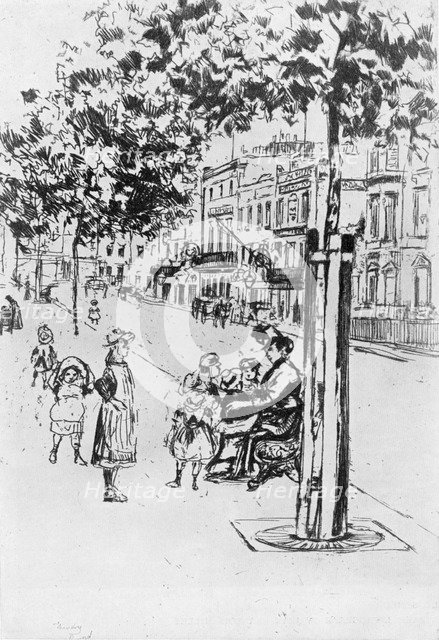 'Chelsea Children', 1913.Artist: Theodore Roussel