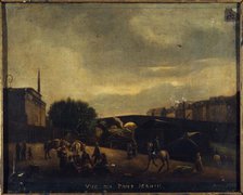 Pont Marie, in 1830, current 1st arrondissement, 1830. Creator: Unknown.