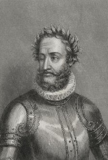 Luis Vaz de Camoes, (1524-1580), Portuguese writer and poet, 1856. Author of "Os Lusiadas" (1572). Creator: Charles Geoffroy.