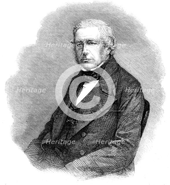 John Stevens Henslow, English botanist, geologist and clergyman, 1861. Artist: Anon