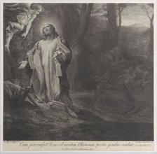 Christ on the Mount of Olives, with an angel at upper left, 1783-1812. Creator: Stefano Tofanelli.