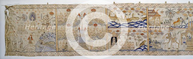 Vessantara Jataka, Narrative Scroll, 1st half 20th century. Creator: Unknown.