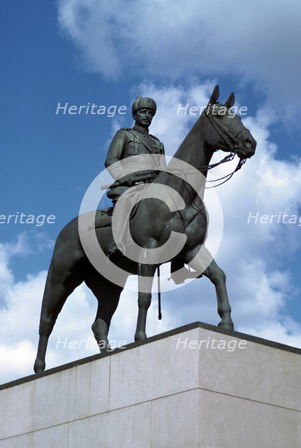 Equestrian Statue of Marshal Mannerheim, 1960s. Artist: Aimo Johan Kustaa Tukiainen