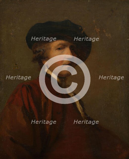 Self Portrait after Joshua Reynolds, c1750s. Creator: Unknown.
