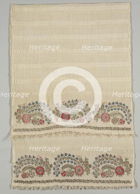 Embroidered Towel (Havlu), 19th century. Creator: Unknown.