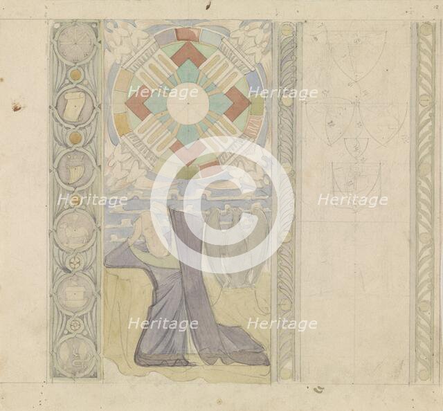 Design for the Tweede Bossche Wand: vision of John of Patmos, c. 1869-c. 1925. Creator: Antoon Derkinderen.