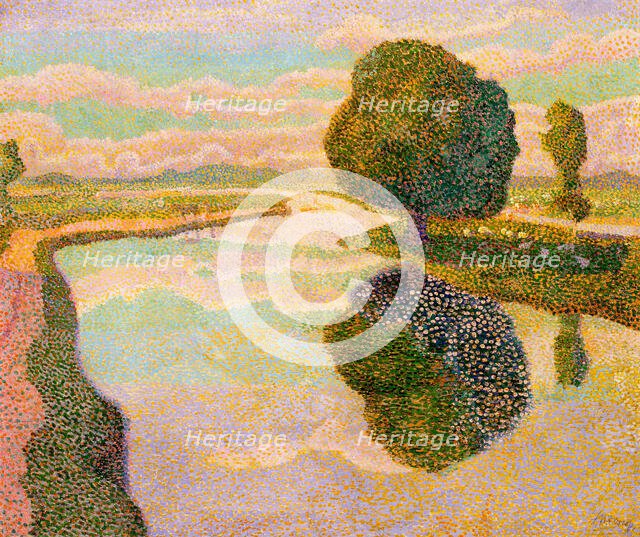 Landscape with Canal, 1894. Creator: Toorop, Jan (1858-1928).