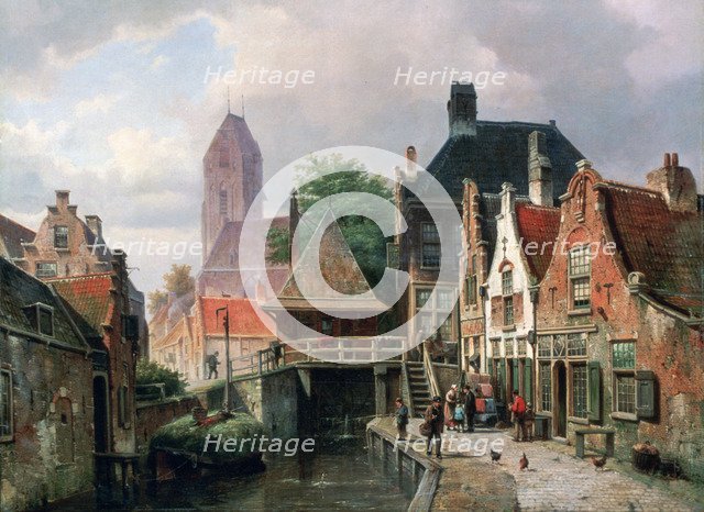 'View of Oudewater', c1867. Artist: Hermanus Koekkoek 