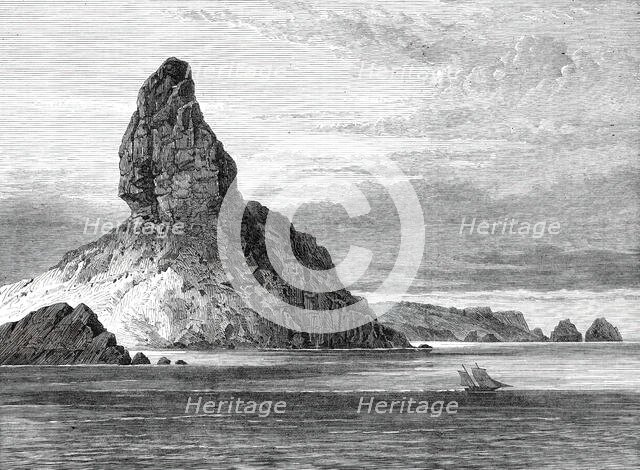 Sketches from H.M.S. Challenger, by Mr. J. J. Wild: Peak of Fernando Noronha, 1876. Creator: Unknown.