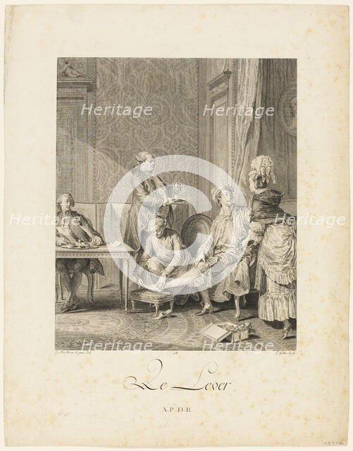 Rising, 1781. Creator: Louis Michel Halbou.