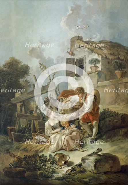 'The Exchange of Produce', 1768. Artist: Francois Boucher.