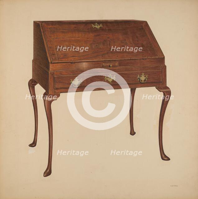 Desk, 1940. Creator: Harry Eisman.