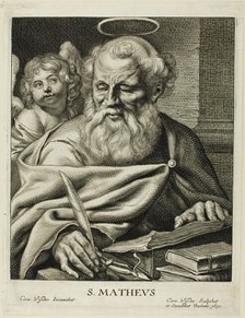 Saint Matthew, n.d. Creator: Cornelis de Visscher.