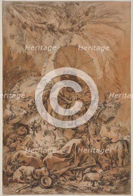 The Departure of Jacob, c. 1755. Creator: François Boucher (French, 1703-1770).