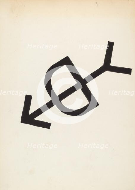 Cattle Brand, c. 1936. Creator: J.Henry Marley.