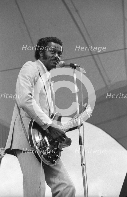 Chuck Berry, Capital Jazz , Alexandra Palace, London, 1979. Artist: Brian O'Connor.