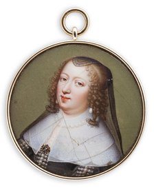 Anna of Austria, Queen of France, 1627-1691. Creator: Jean Petitot.