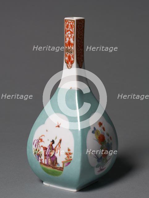 Saki Bottle, c. 1730. Creator: Meissen Porcelain Factory (German); Johann Gregor Herold (German, 1696-1775), probably by.