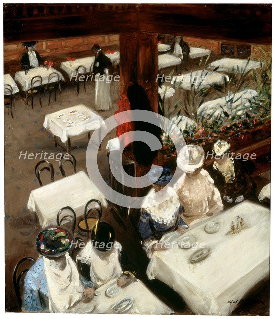 'In a Café', 1905.  Artist: Alfred Henry Maurer