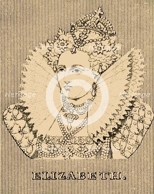 'Elizabeth', (1533-1603), 1830. Creator: Unknown.