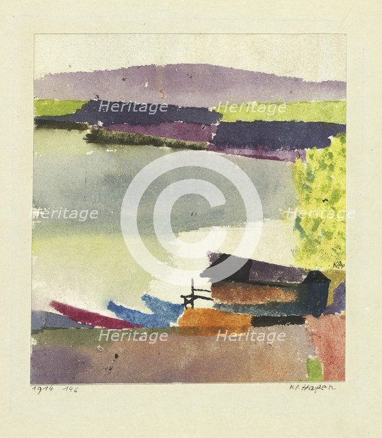 Small harbour (Kleiner Hafen), 1914. Artist: Klee, Paul (1879-1940)