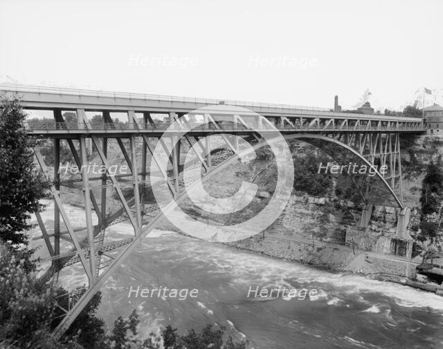 Grand Trunk Ry. Steel Arch (i.e. Whirlpool Rapids) Bridge, Niagara, between 1897 and 1899. Creator: Unknown.