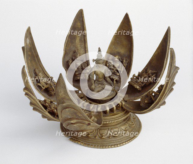 Figure of Vishnu in the lotus, 12th century. Artist: Unknown.