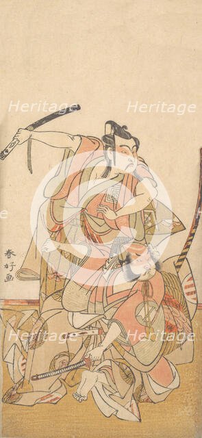 The Actor Ichikawa Yaozo II in the Role of Soga no Goro, ca. 1772. Creator: Katsukawa Shunko.