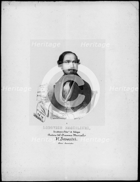 Portrait of the composer Lodovico Baccilieri.