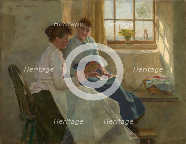 The Valentine, 1894. Creator: Edwin Harris.