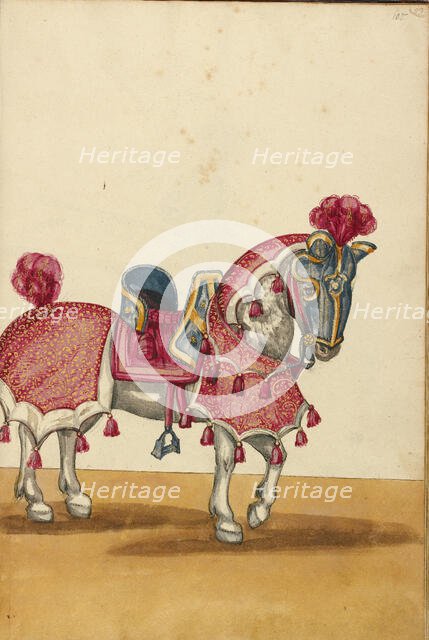 A Horse in Armor, about 1560-1570. Creator: Unknown.