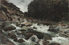 Mountain Stream, Otira Gorge,  c.1893. Creator: Petrus van der Velden.