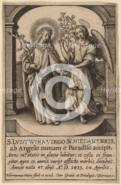 S. Lydtwina Virgo Schiedamensis .... Creator: Hieronymous Wierix.