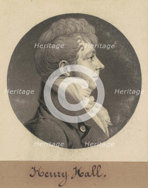 Henry Hall, 1808-1809. Creator: Charles Balthazar Julien Févret de Saint-Mémin.