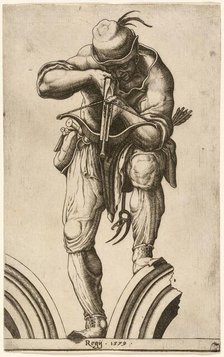 An Archer Shooting a Crossbow, 1579. Creator: Cherubino Alberti.