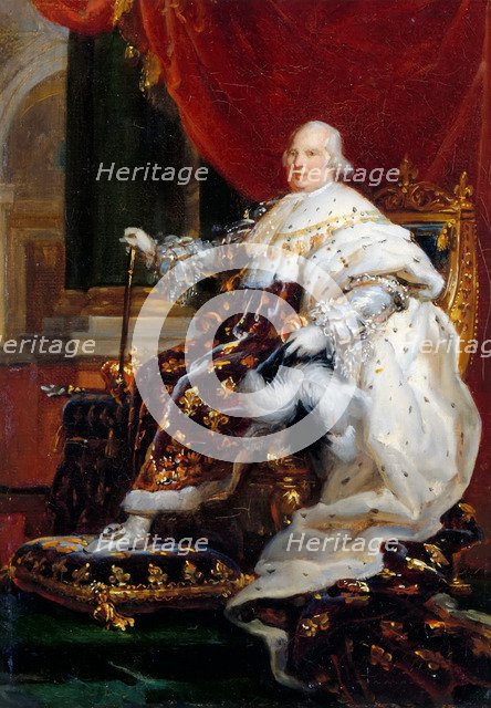 Portrait of Louis XVIII (1755-1824). Artist: Gérard, François Pascal Simon (1770-1837)