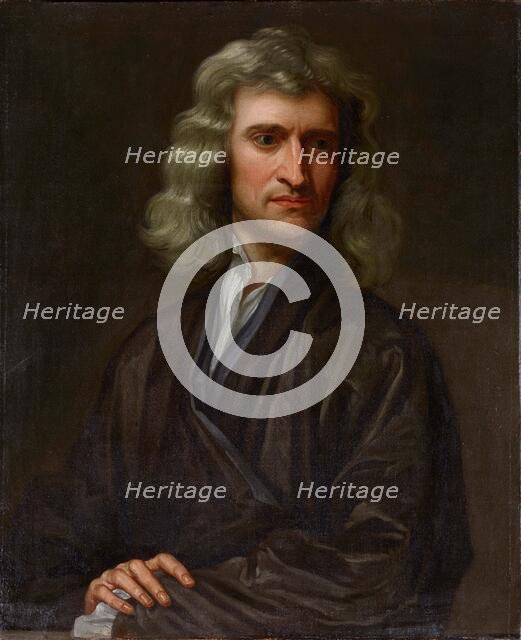 Portrait of Sir Isaac Newton (1642-1727), Mid-18th century. Creator: Unknown artist.