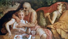 'Lot and his Daughters', c1550. Artist: Frans Floris