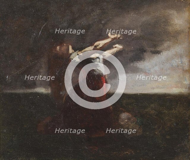 The Blasphemer, 1872. Creator: Gustaf Cederström.