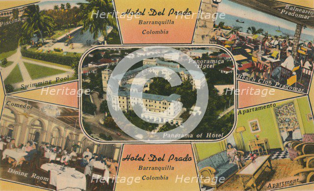 'Hotel Del Prado, Barranquilla, Colombia', c1940s. Artist: Unknown.