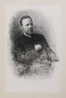 Portrait of the historian and journalist Sergey Nikolayevich Shubinsky (1834-1913), 1900s. Artist: Mate (Mathé), Vasily Vasilyevich (1856-1917)