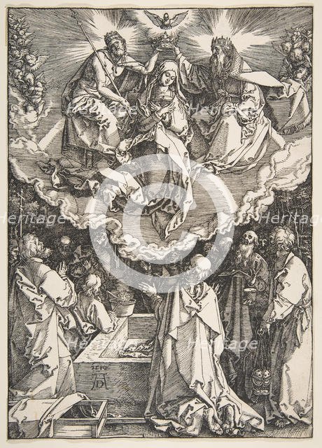 The Assumption and Coronation of the Virgin, from The Life of the Virgin, 1510. Creator: Albrecht Durer.