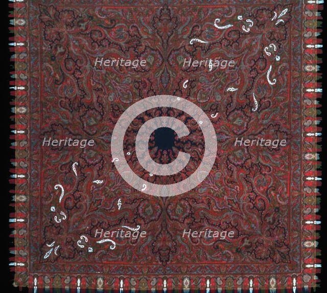 Square Shawl, France, 1870s. Creator: Unknown.